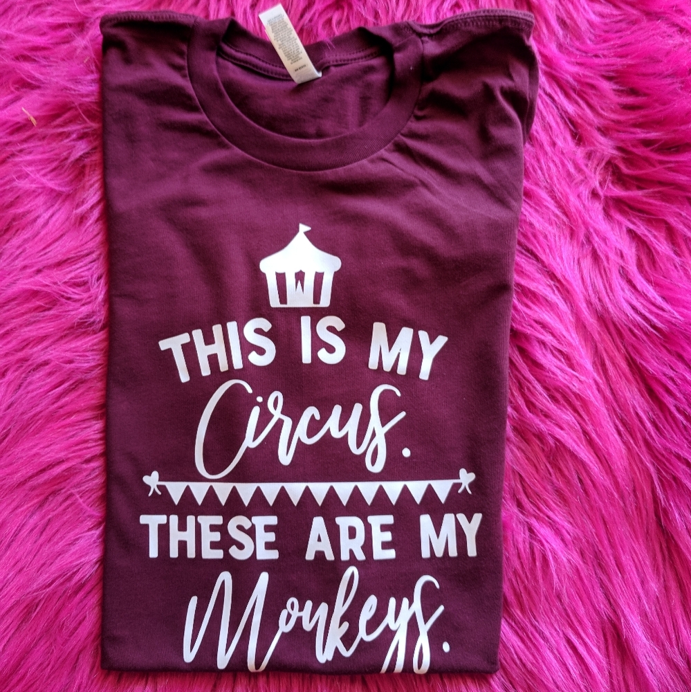 Circus and monkeys tshirt